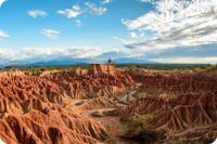 Típico paisaje de el Desierto de la Tatacoa